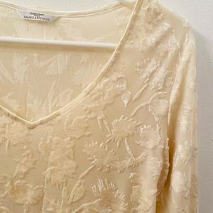 Long Sleeve Shinny Top - Medium